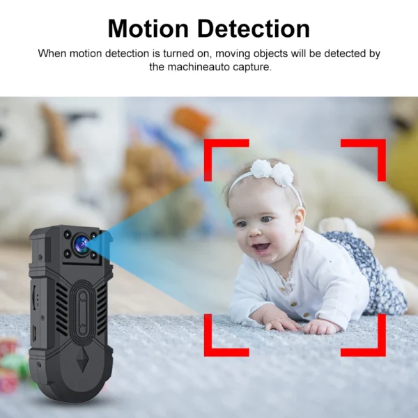 Body Worn Camera 1080P Mini Video Recording Camera  With Back clip Night Vision Camcorder Sport Outdoor Mini Body Cam - Image 3