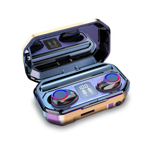 Wireless stereo silicone earbuds bulk m12 small water proof branded earbuds original with power bank head phone - Image 4