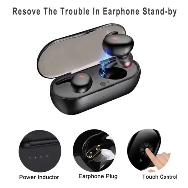 Wireless headphones earphone gaming watch earbuds best air pro earbuds f9 noise-canceling earbuds - Image 4