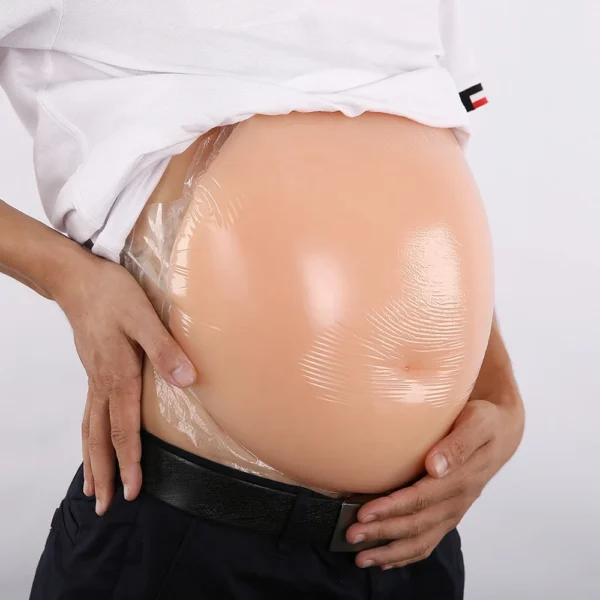 Artificial Silicone Pregnancy Belly with Shoulder Strap for Costumes and Cosplay. - Image 5